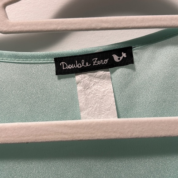 Aqua satin top - Picture 4 of 5